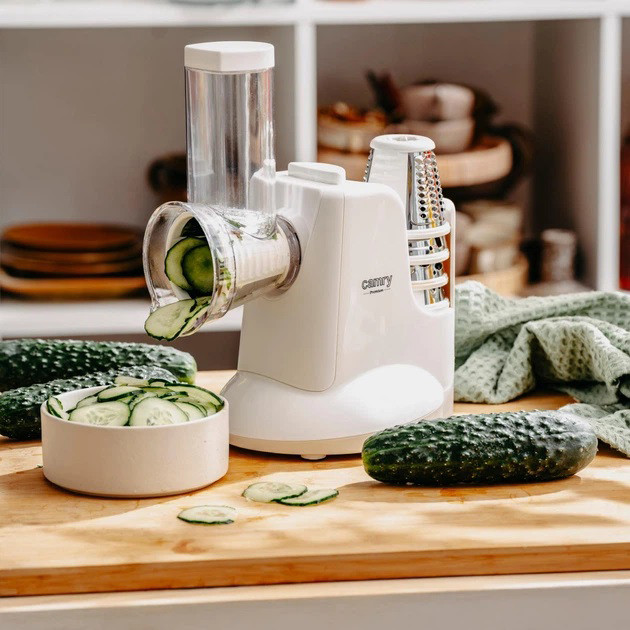 Электрическая овощерезка Camry CR 4816 150 Вт с 5 сменными насадками для быстрого измельчения овощей TO-12 Львов - изображение 1