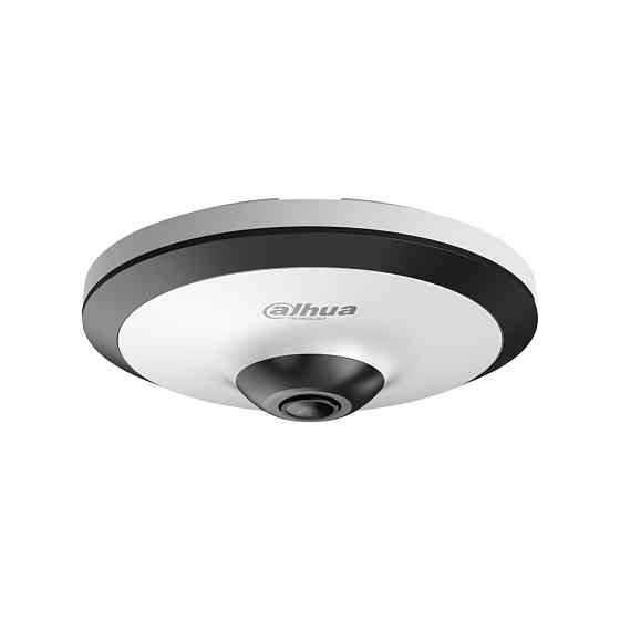 HDCVI відеокамера Fisheye 5 Мп Dahua DH-HAC-EW2501P з вбудованим мікрофоном для системи відеонагляду Київ