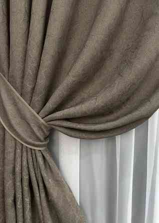 Комплект штор VR-Textil Жаккард Viva Marmo № 1782ш Какао 150х290 см 2 шт (33-0755) Киев
