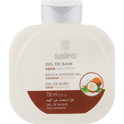 Гель для душа Sairo Bath And Shower Gel Кокосовое ощущение 750 мл (8433295049379) Винница - изображение 1