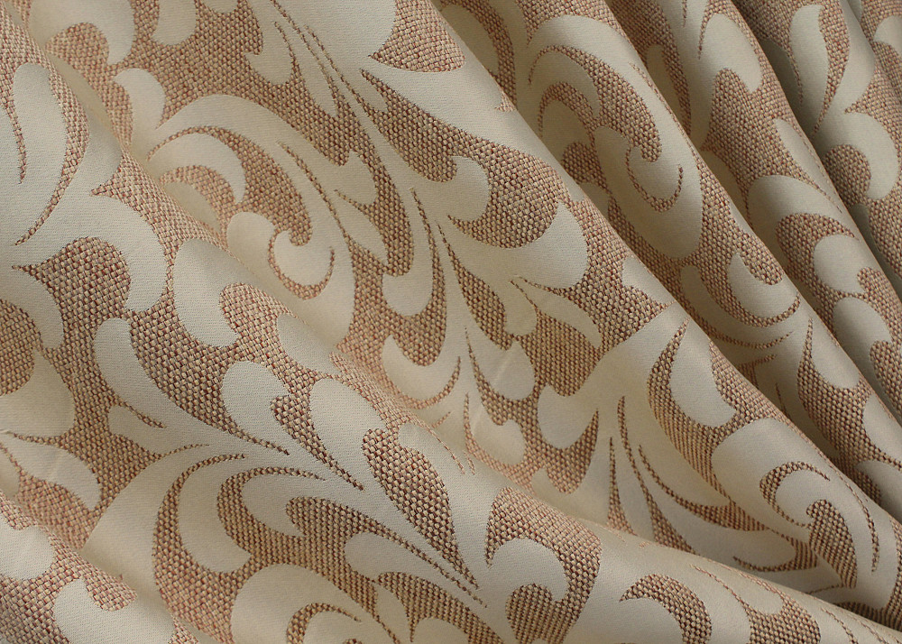 Комплект готовых штор VR-Textil Лен Вензель № 543ш Бежевый 150х270 см 2 шт (30-301) Киев - изображение 6