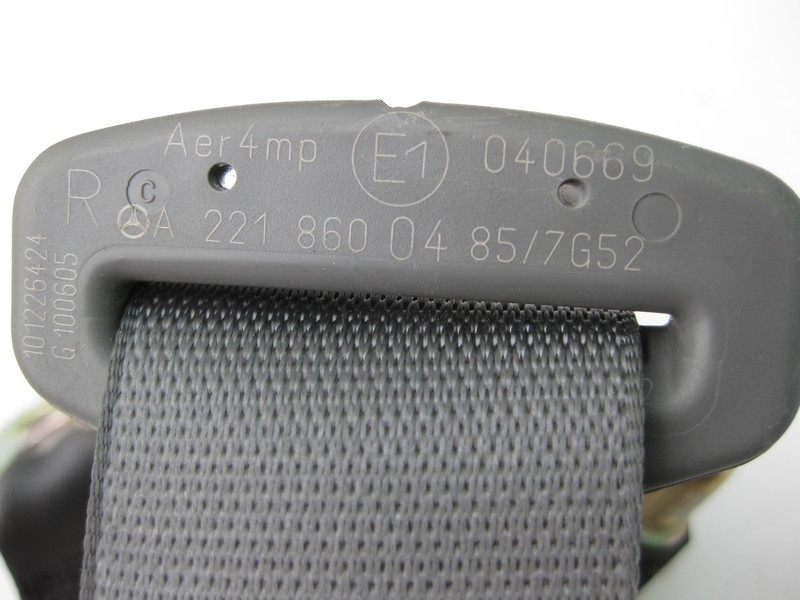 Mercedes-Benz  A2218600485 7G52 Ремінь безпеки задній правий сірий S-Class W221 Одеса - фото 2