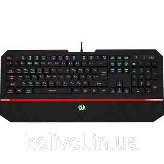Клавіатура Redragon Karura2, ігрова, RGB, підставка, UKR, USB (75053) Киев