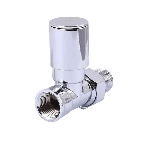 Кран вентильний прямий з американкою SOLOMON 1/2″ CHROM 1865 Луцк