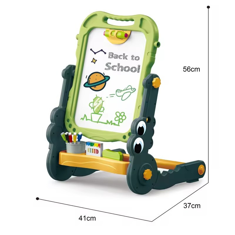 Магнітна дошка мольберт, підлоговий, дитячий на ніжках CJ-4046729, зелений Кам'янець-Подільський - фото 3