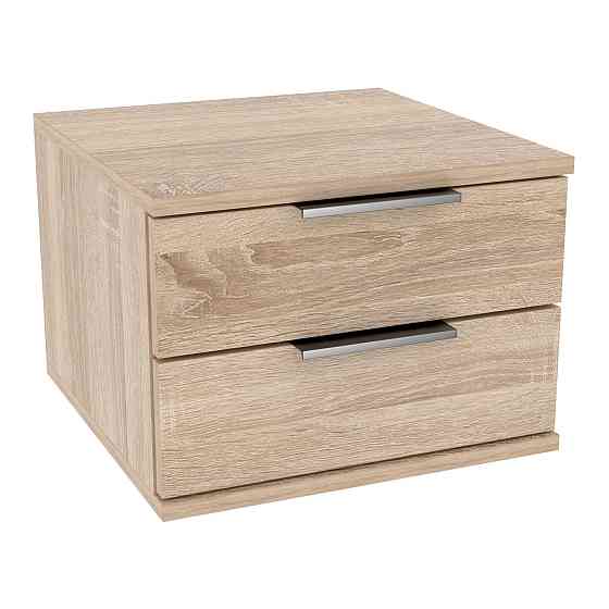 Тумба навесная прикроватная Кристалл, Дуб Сонома, 400/400/290 Львов