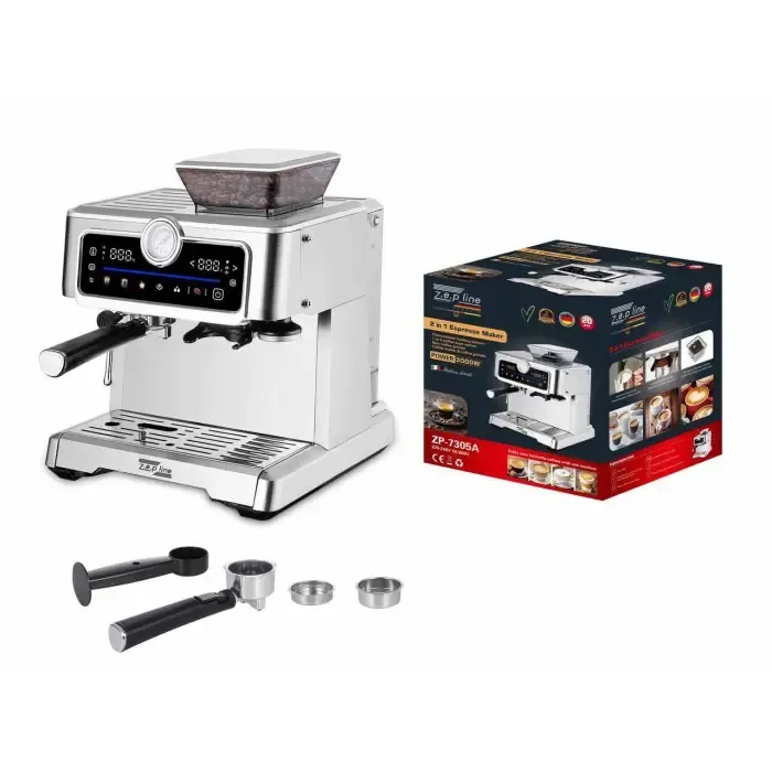 Кофеварка Эспрессо с кофемолкой 2в1 Zepline ZP-7305A 3000W Коломыя - изображение 8