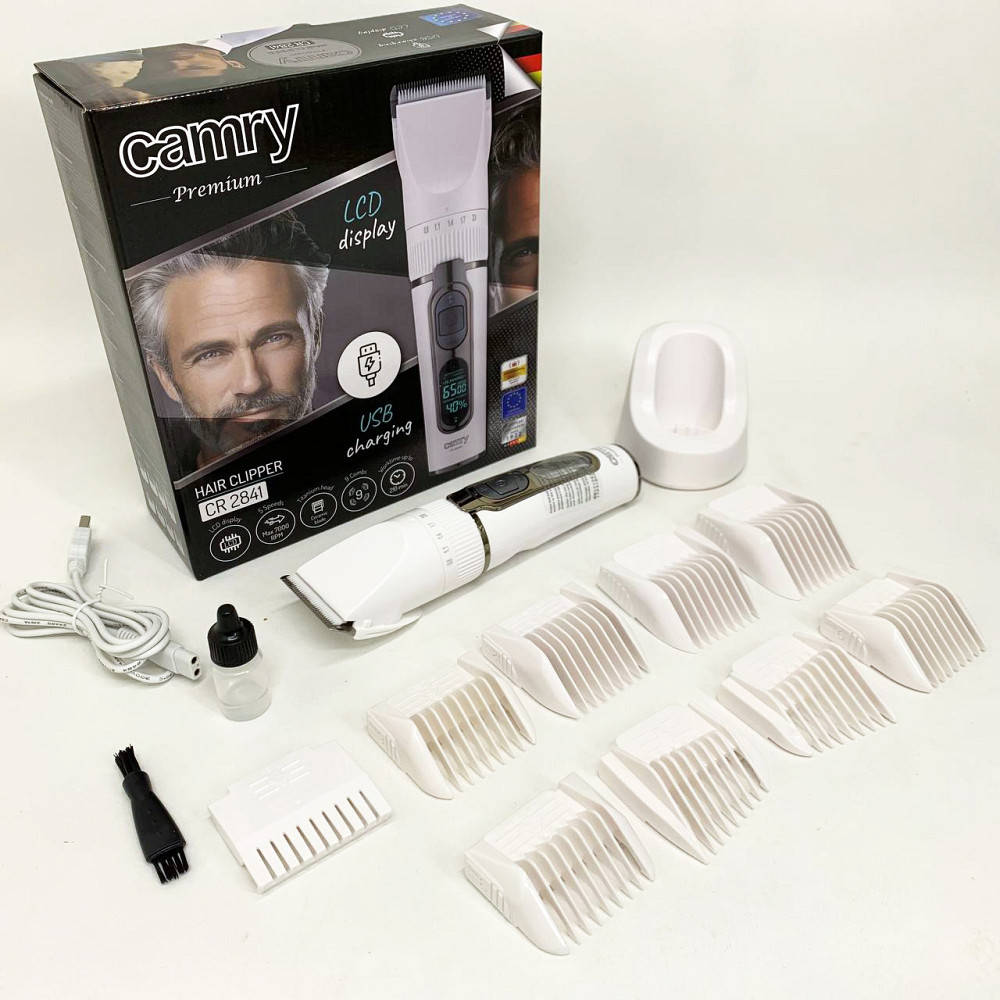 Беспроводной аккумуляторный триммер для стрижки волос Camry, Электрическая машинка для стрижки мощная PW-95 Львов - изображение 5