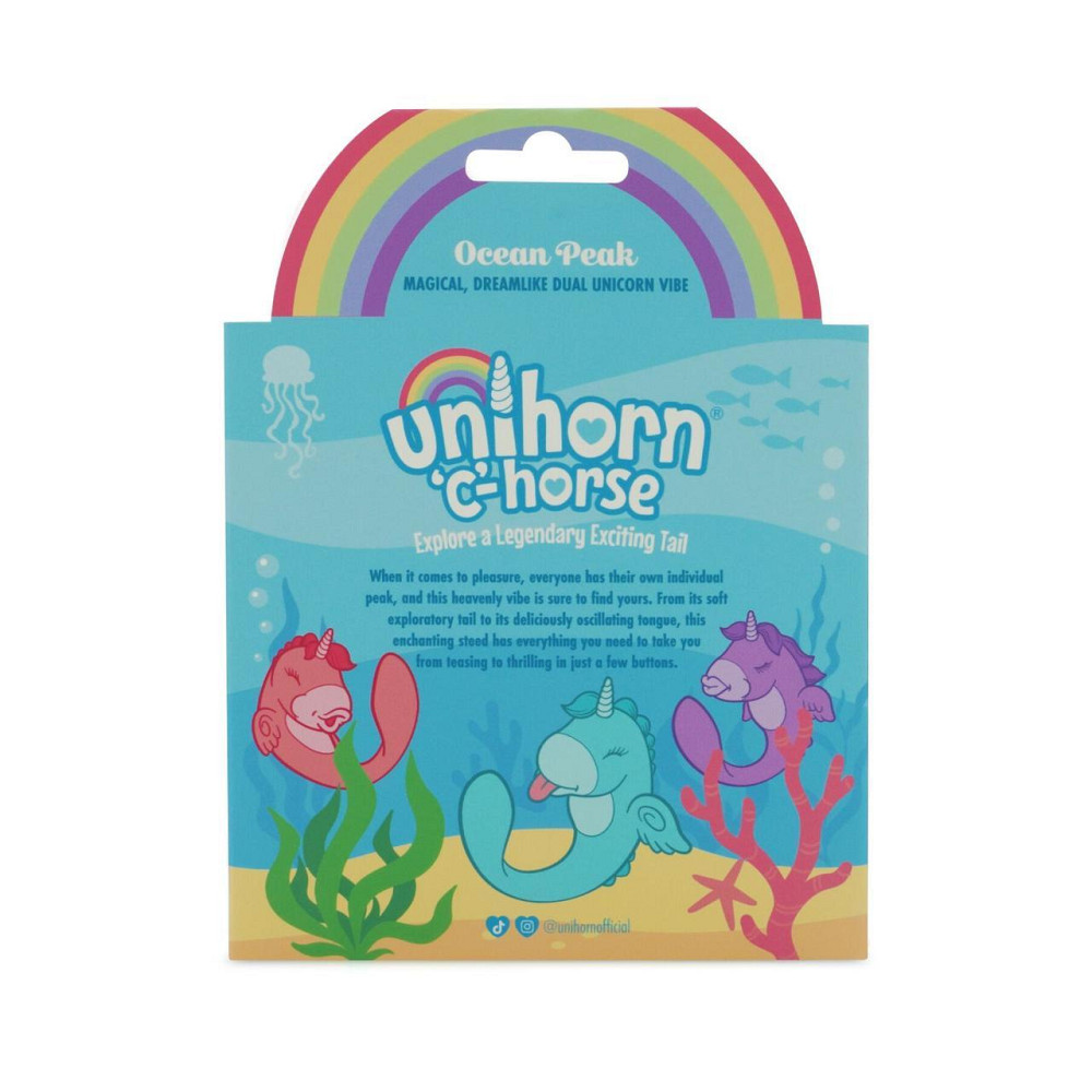 Вібратор-єдиноріжка Unihorn – C Horse – Ocean Peak, вагінально-кліторальна стимуляція, 2 мотори по 10 режимів Sex Aura Київ - фото 8
