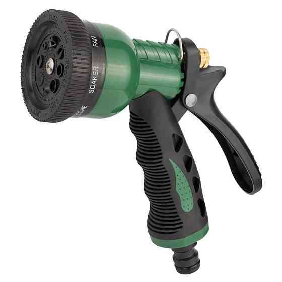 Пистолет-распылитель 8-ми режимный металлический (ABS+TPR) GRAD (5012415) Ровно