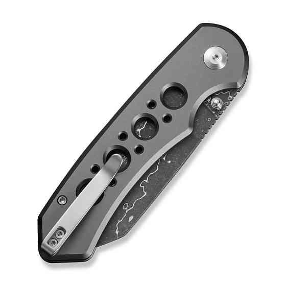 Ніж складаний туристичний Civivi Pragma Prime, (8.9 см) Damascus / Aluminum сірий Київ