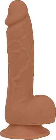 Фалоімітатор ADDICTION Steven 7.5" Silicone Dong Caramel, віброкуля в подарунок Sex Aura Київ