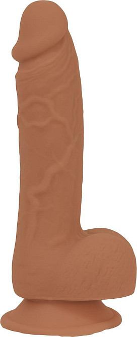 Фалоімітатор ADDICTION Steven 7.5" Silicone Dong Caramel, віброкуля в подарунок Sex Aura Київ - фото 2