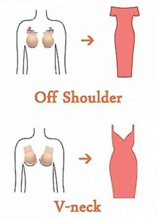 Невидимый силиконовый бюстгальтер PushUp для идеальной формы S/M Винница