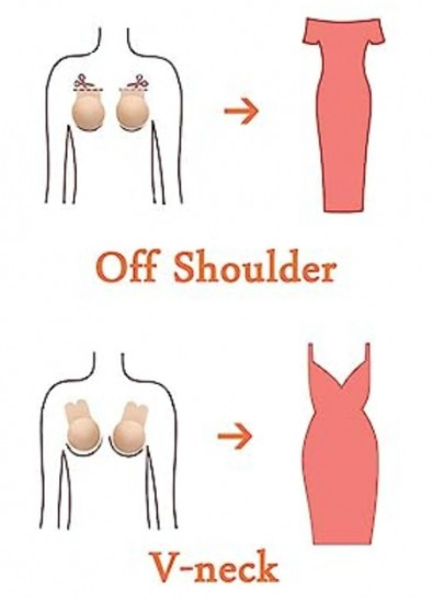 Невидимий силіконовий бюстгальтер PushUp для ідеальної форми S/M Вінниця - фото 4