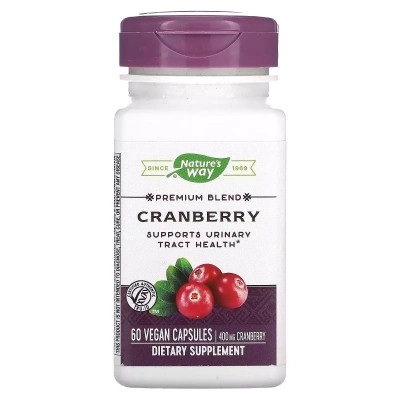 Травы Nature's Way Клюква, премиум-смесь, 400 мг, Cranberry, 60 вегетарианских ка (NWY-15134) Винница - изображение 1