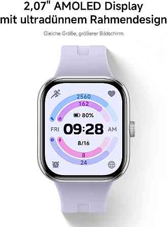 Смарт-годинник Xiaomi Redmi Watch 5 Чорний 2.07" AMOLED GPS (5 GNSS) 150+ режимів 24 дні 5ATM пульс SpO2 моніторинг сну і здоров'я Київ