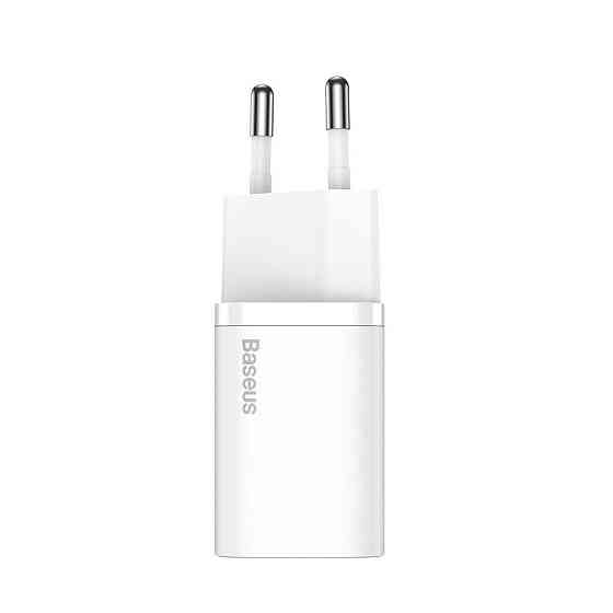 Мережевий зарядний пристрій Baseus Super Si Quick Charger 1C 25W EU, колір білий CCSP020102 Одеса