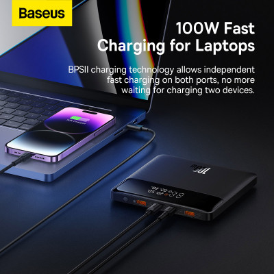 Батарея універсальна Baseus Blade 20000mAh 100W OE, black (PPBL000301) Вінниця - фото 7