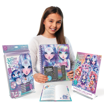 Набор для творчества Nebulous Stars Розмальовка Айседора чорні аркуші (11136) Винница - изображение 7