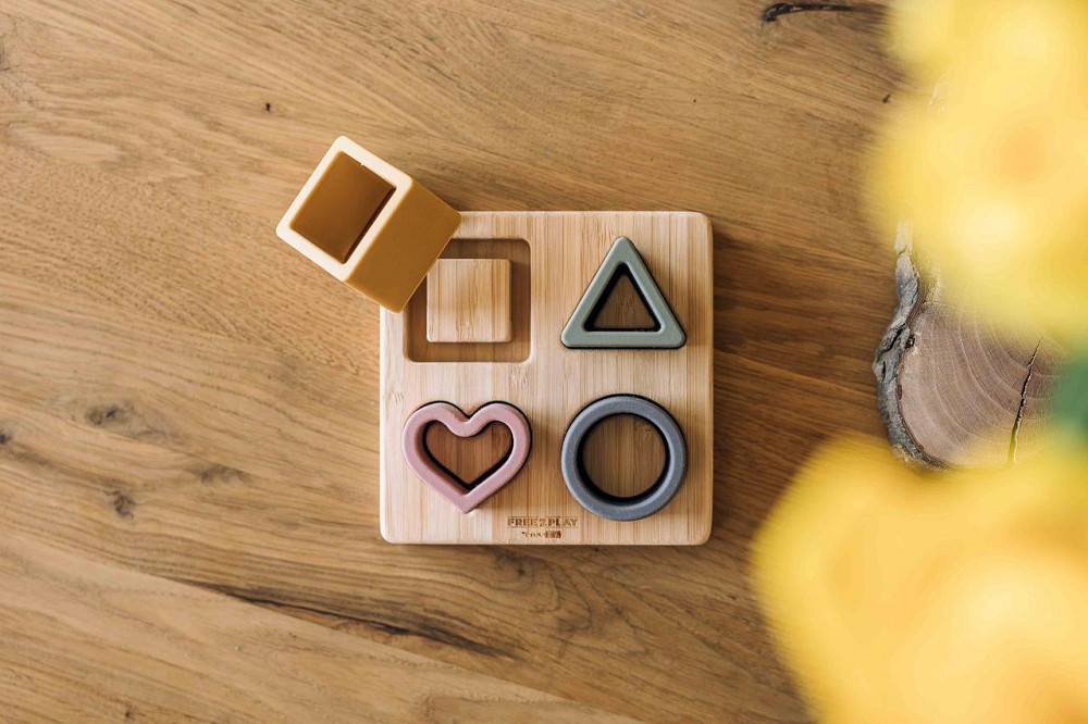 Силіконовий сортер на дерев`яному підносі FreeON, pink Киев - изображение 6