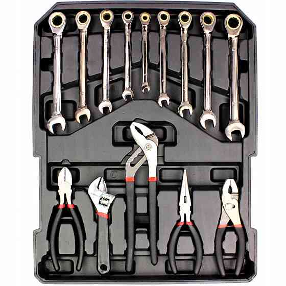 Набір інструментів MJ-599 599 предметів у валізі з колесами, ключі, тріскачки, біти, викрутки Одеса