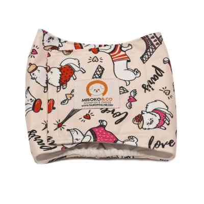 Подгузники для животных MISOKO&CO Многоразовый для кобелей L (Франция) (HAINMSK63130) Винница