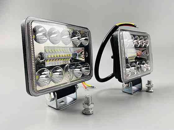 Фара прямокутна 18Led chip 3030 9-80V IP67, автомобільне освітлення Мукачево