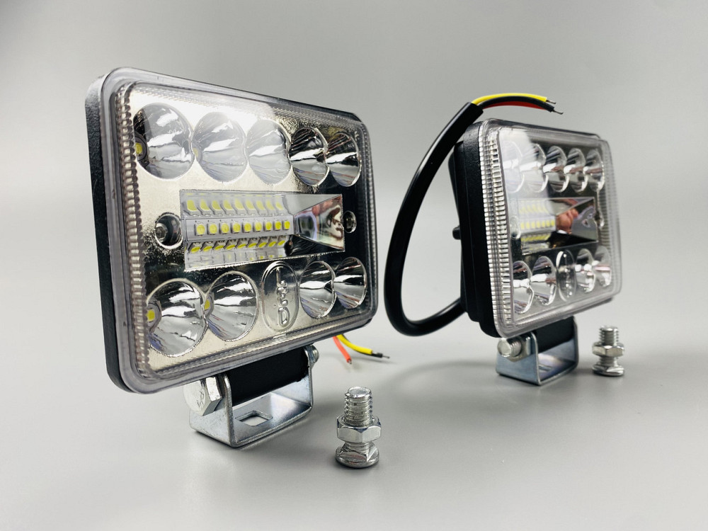 Фара прямокутна 18Led chip 3030 9-80V IP67, автомобільне освітлення Мукачево - фото 2