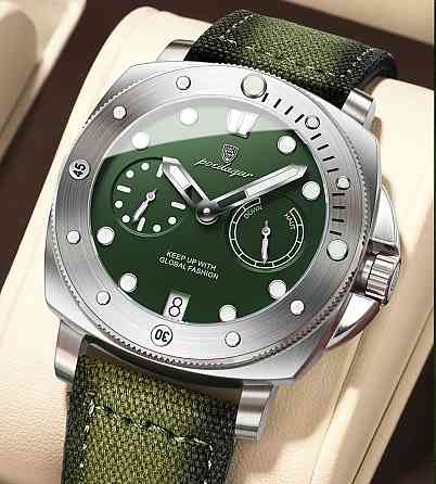 Годинник чоловічий наручний кварцовий Poedagar Select Зелений Вінниця