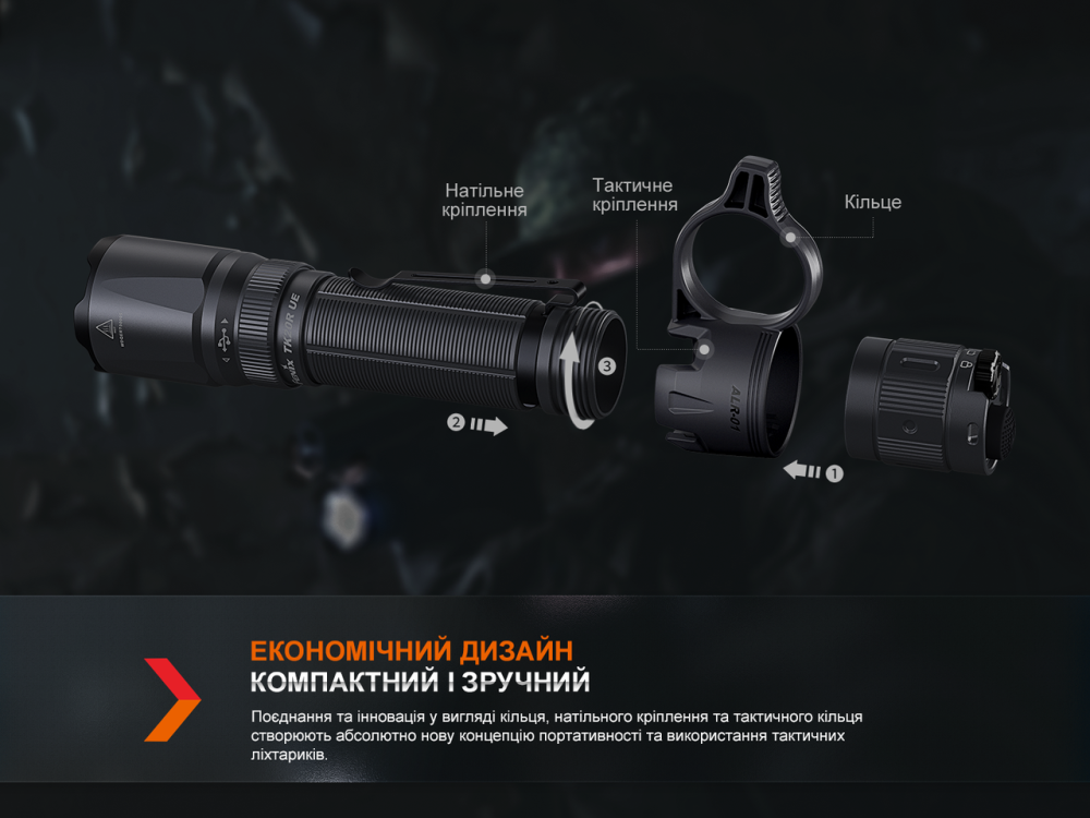 Кільце тактичне для ліхтаря Fenix ALR-01 Київ - фото 6