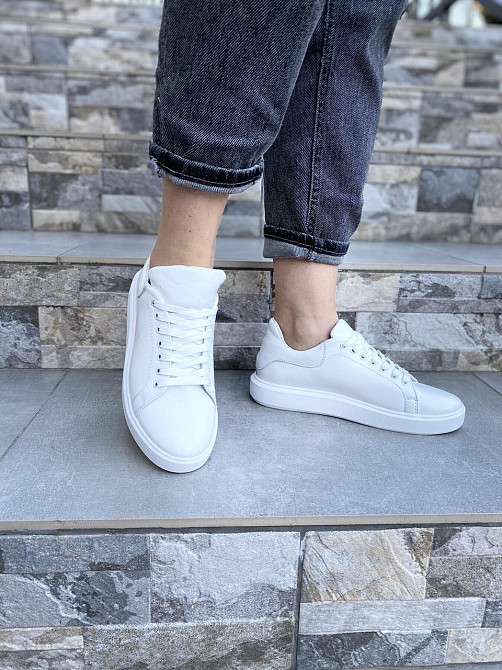 SLATURI Кеди жіночі SLATURI 152 білі (весна-осінь, шкіра натуральна) (4307) Коломыя - изображение 4