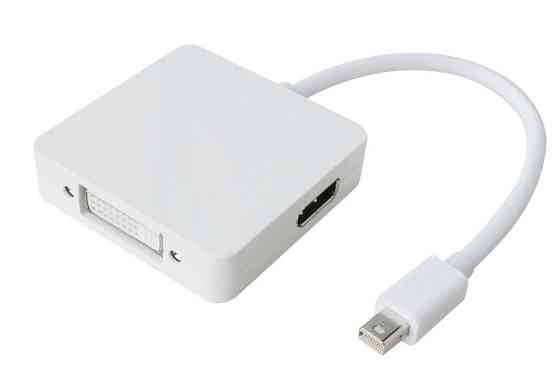 Перехідник mini DisplayPort M --> HDMI/DisplayPort/DVI (24+5), FHD 1080p, кабель 0.2 м Вінниця