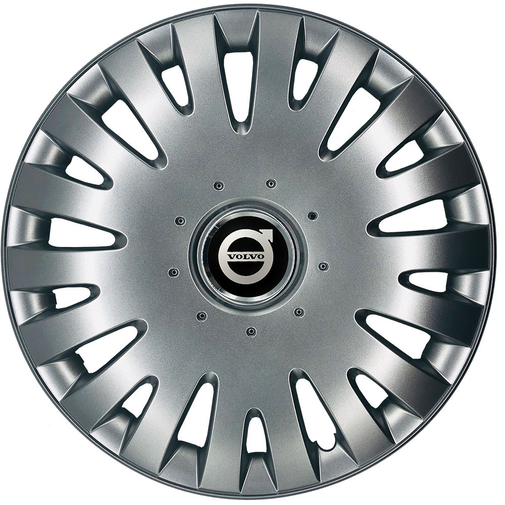 Автомобільні модельні ковпаки R15 Volvo 306 4шт, SJS, сріблясті Київ - фото 1