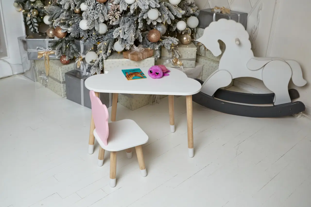 Дитячий столик Хмара та стільчик Ведмедик рожевий Вінниця - фото 7