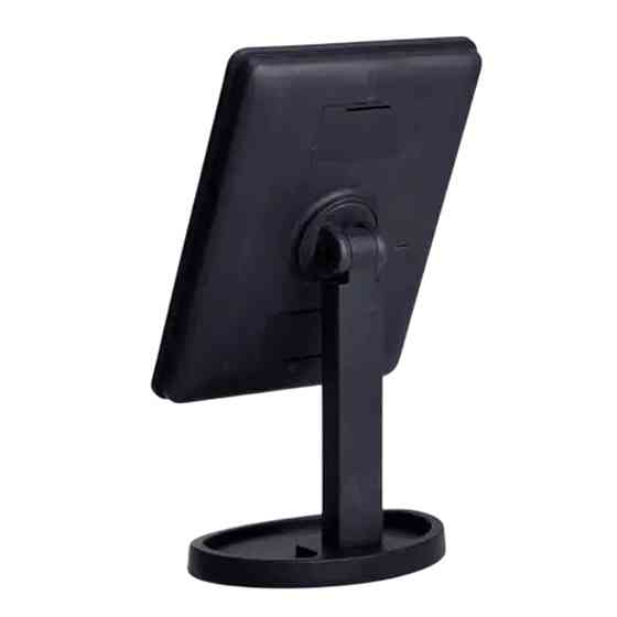 Yiwu Дзеркало косметичне 21х16 см 16 LED Чорне HP-10-3AB Коломыя