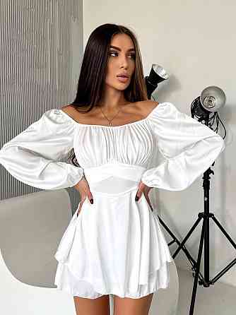 Жіночий стильний привабливий шовковий комбінезон арам Молочний, 44/46 Одеса