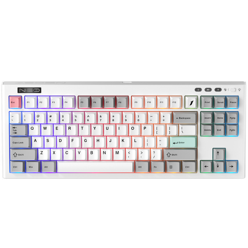 Клавіатура бездротова 1stPlayer NEO87 Wireless Frostwave (NEO87-FW-TLD) ( 26355 ) Харьков - изображение 1