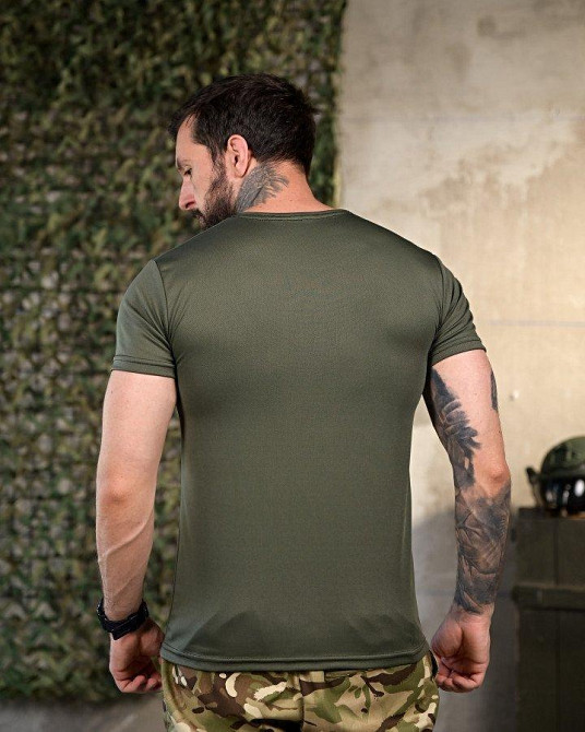 Тактична потовідвідна футболка КАТІ олива ПП4669 Одеса - фото 7