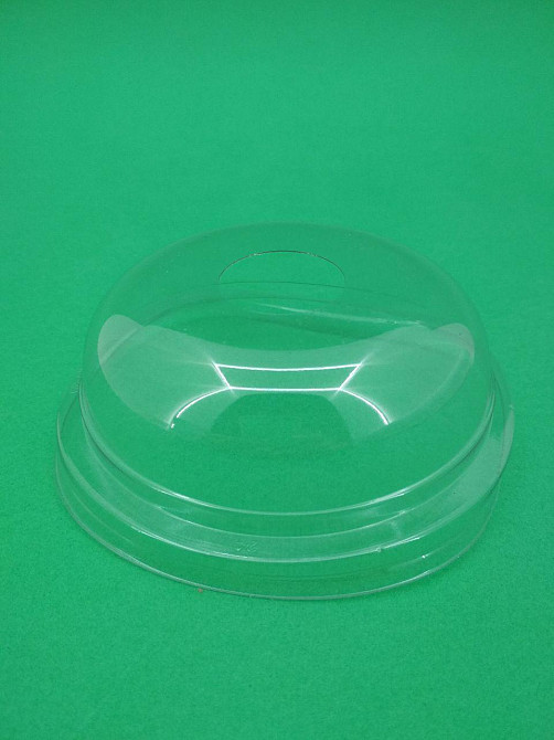 Кришка купольна з отвором для склянки РЕТ (200,300,500) (не висока) (100 шт.) Харків - фото 2