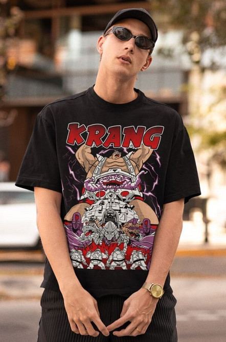 Футболка аниме Тмнт Теенаге Мутант Нинджа оверсайз (S/M/L) Черний AnimeJ0844 Днепр - изображение 7