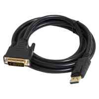 Кабель мультимедійний DisplayPort M to DVI M 1.8m 24+1pin Patron (CAB-PN-MUL-DP-DVI-18) Киев