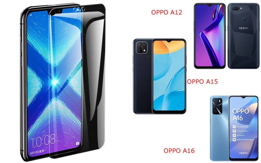 Захисне скло NeoGlass для OPPO A12, OPPO A15, OPPO A16 – надпрозоре та стійке Київ - фото 2