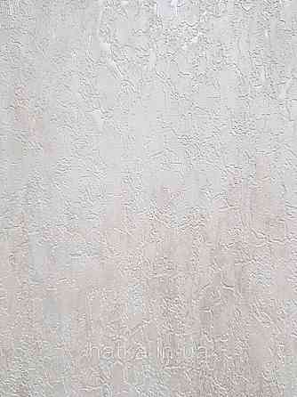 Шпалери вінілові на флізеліні гарячого тиснення DU&KA 1.06х10 вензель основа під штукатурку сірі коричневі Київ