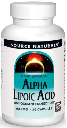 Альфа липоевая кислота Source Naturals Alpha Lipoic Acid 600mg 30 капс Киев