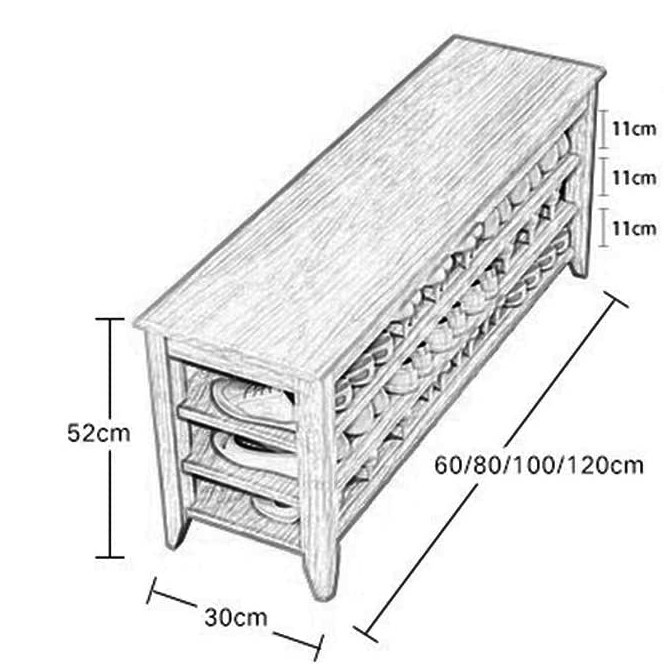 Полиця для взуття "Мартален 100" капучино Миколаїв - фото 2