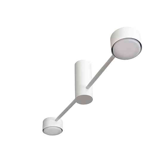 Люстра потолочная MSK Electric Copter на два круглых плафона под лампы GX53 белая NL 8041-2 WH Одесса