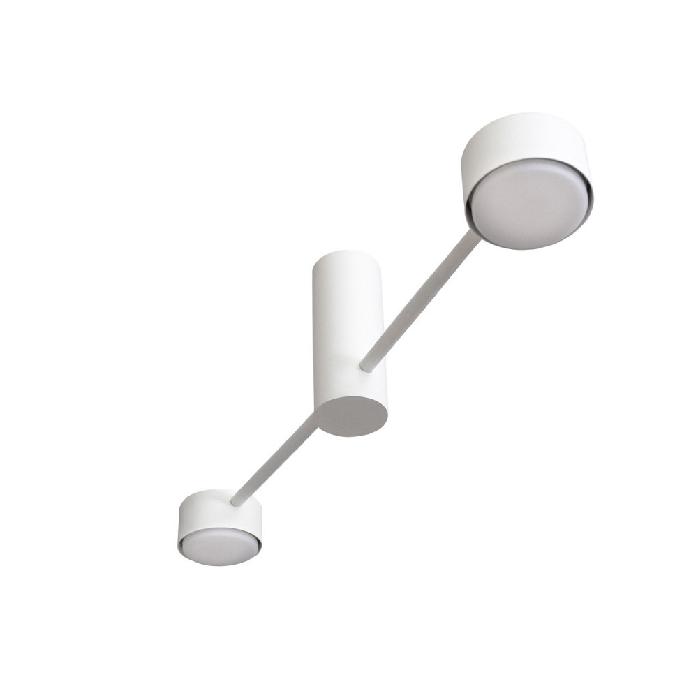 Люстра потолочная MSK Electric Copter на два круглых плафона под лампы GX53 белая NL 8041-2 WH Одесса - изображение 2