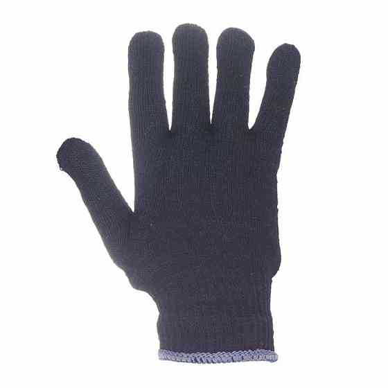 Трикотажные перчатки с ПВХ точкой р10 Лайт (черные) КРАТНО 12 парам GRAD (9442755) Ровно