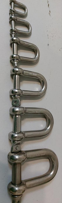 Такелажна скоба "GoralMet" typ-U з нержавіючої кислотостійкої сталі AISI 316 діаметром 10 мм Київ - фото 4